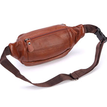 Load image into Gallery viewer, Fashion Men Genuine Leather Fanny Bag for Phone, wallet, keys, etc.