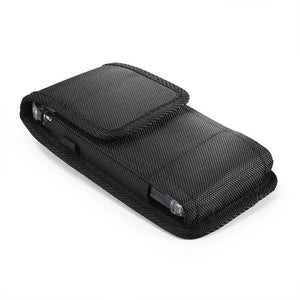 Portable Solid Black Phone Pouch