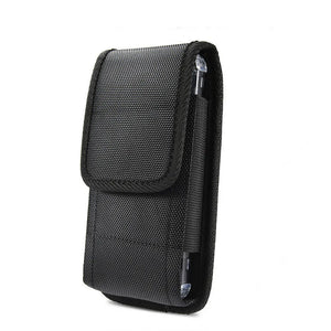 Portable Solid Black Phone Pouch