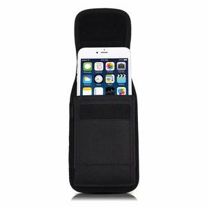 Portable Solid Black Phone Pouch