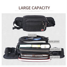 Load image into Gallery viewer, Casual Functional Large Fashion Men&#39;s Waterproof Fanny Pack with extra storage