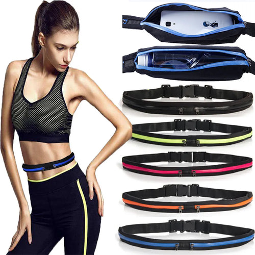 Women's Sports Waterproof Running Waist Bag, multiple colors to choose from