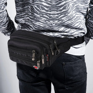 Casual Functional Large Fashion Men's Waterproof Fanny Pack with extra storage