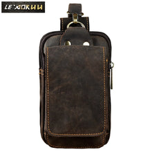 Load image into Gallery viewer, Fashion Quality Leather 6&quot; Phone Pouch Drop Belt Bag