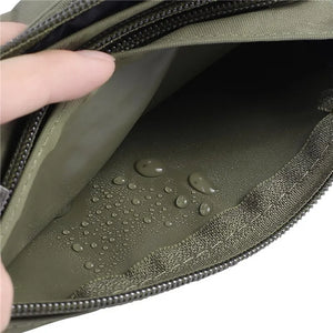 Men Women Fashion Nylon 4 Pocket Waterproof Waist Packs, Durable