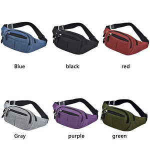 Fashion Unisex Casual Canvas Waist Bag