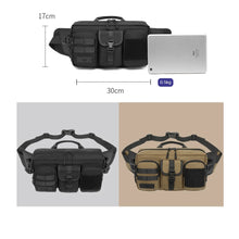 Load image into Gallery viewer, Outdoor Waterproof Men&#39;s Tactical Waist Pack; Multifunctional, Large Capacity