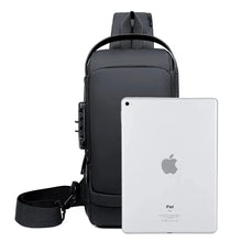 Load image into Gallery viewer, Men Multifunction Anti Theft USB Shoulder Messenger Bag