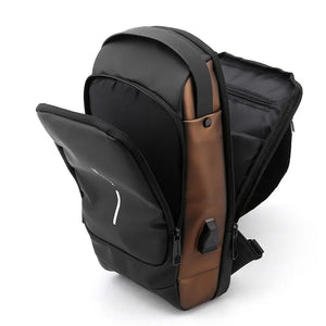 Waterproof USB Crossbody Password Lock Anti-theft Multifunction Travel Messenger Pack