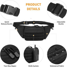 Load image into Gallery viewer, Tactical Nylon Waist Pack for Hiking, Outdoor Sports, Army, Military, Hunting, Climbing, Camping