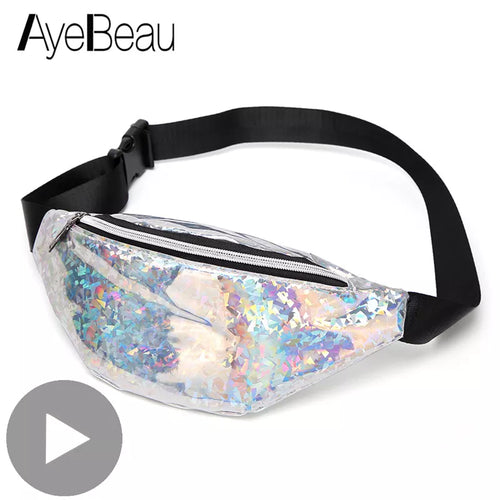 Women's Holographic Hip Hop Waist bag