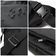 Load image into Gallery viewer, Men&#39;s Oxford Waterproof 7.9&quot; Flat Back Anti-theft Zipper Outdoor Sling Bag