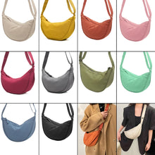 Load image into Gallery viewer, Women&#39;s Nylon Hobos Large Capacity, Half Moon Shoulder Bag