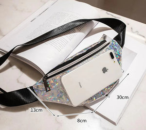 Women's Holographic Hip Hop Waist bag