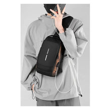 Load image into Gallery viewer, Waterproof USB Crossbody Password Lock Anti-theft Multifunction Travel Messenger Pack