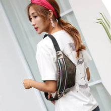 Load image into Gallery viewer, Unisex PU Leather Holographic Belt/Waist Bag