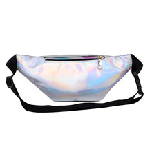 Load image into Gallery viewer, Unisex PU Leather Holographic Belt/Waist Bag