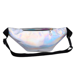 Unisex PU Leather Holographic Belt/Waist Bag