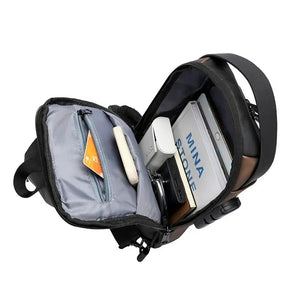 Men Multifunction Anti Theft USB Shoulder Messenger Bag