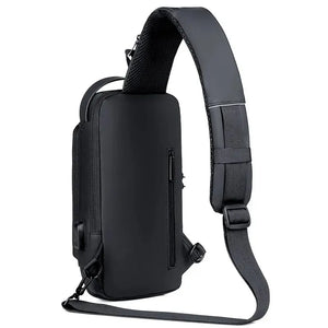 Men Multifunction Anti Theft USB Shoulder Messenger Bag