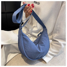Load image into Gallery viewer, Women&#39;s Nylon Hobos Large Capacity, Half Moon Shoulder Bag