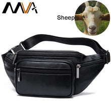 Load image into Gallery viewer, MVA Genuine Leather Waist Bag For men/women