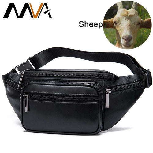 MVA Genuine Leather Waist Bag For men/women