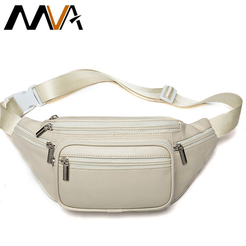 Women's MVA Genuine Leather Fanny Pack