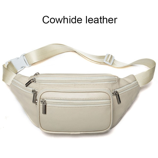 Women's MVA Genuine Leather Fanny Pack