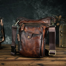 Load image into Gallery viewer, Genuine Leather Men&#39;s Designer Casual Brown Shoulder/Waist Bag