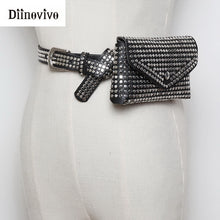 Load image into Gallery viewer, DIINOVIVO Women&#39;s Fashion Rivets Luxury Designer Fanny Pack