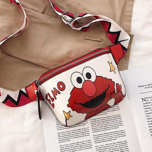 Women's Cartoon Belt Bag - PU Leather Pouch