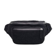 Load image into Gallery viewer, Corduroy Zipper Sport Fanny Pack