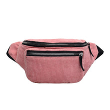 Load image into Gallery viewer, Corduroy Zipper Sport Fanny Pack