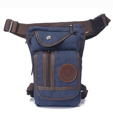 Load image into Gallery viewer, High Quality Men&#39;s Canvas Motorcycle, Multi-purpose Messenger Drop Leg Bag