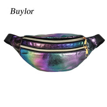 Load image into Gallery viewer, Women&#39;s Laser Belt Bag - Holographic Fanny Pack
