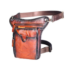 Load image into Gallery viewer, Genuine Leather Men&#39;s Designer Casual Brown Shoulder/Waist Bag