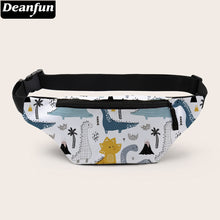 Load image into Gallery viewer, Cute Dinosaur Printed Fanny Pack With Zipper For Girls