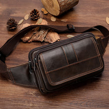 Load image into Gallery viewer, Norbinus Cowhide Men&#39;s Fanny Pack/Shoulder Bag