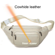 Load image into Gallery viewer, MVA Genuine Leather Waist Bag For men/women