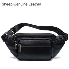 Load image into Gallery viewer, MVA Genuine Leather Waist Bag For men/women