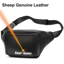 Load image into Gallery viewer, MVA Genuine Leather Waist Bag For men/women