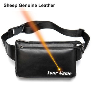 MVA Genuine Leather Waist Bag For men/women