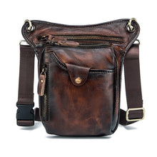 Load image into Gallery viewer, Genuine Leather Men&#39;s Designer Casual Brown Shoulder/Waist Bag