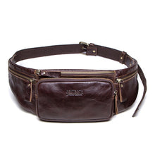 Load image into Gallery viewer, CONTACT&#39;S Leather Men&#39;s New Casual Small Fanny Pack