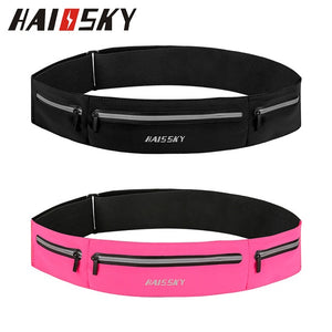 Universal Ultra-thin Sports Three Zipper Fanny Packs