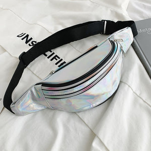 Laser Holographic Fanny Pack - Waterproof Sport Belt Bag