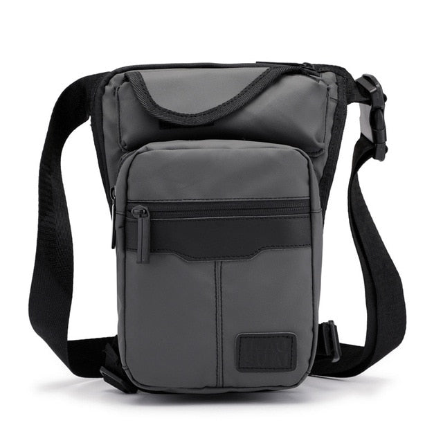 Men Nylon Drop Leg Bag - Tactical Motorcycle Messenger Bags