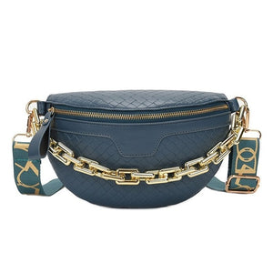 Luxury Women's High Quality Fanny/Shoulder Bag - Thick Chain Design