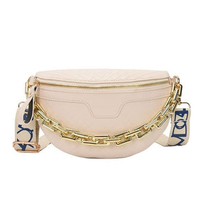 Luxury Women's High Quality Fanny/Shoulder Bag - Thick Chain Design